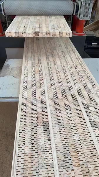 Solid wood panel for door core